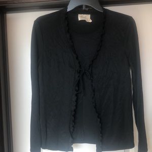 Black long sleeved top